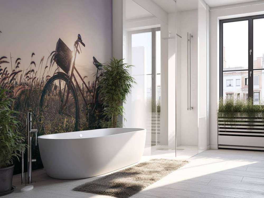 Bicicletta in un campo