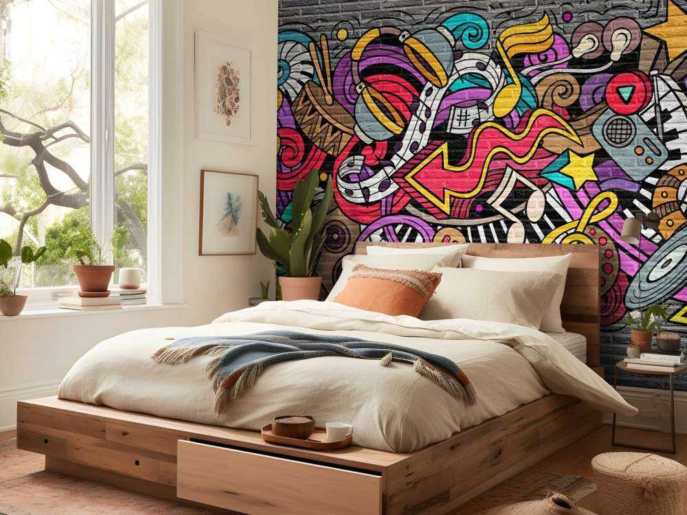 Graffiti musicali su mattoni