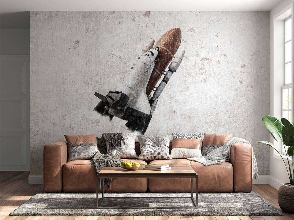 Spaceshuttle su cemento