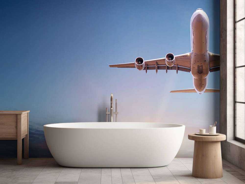 Aereo con un bel sole