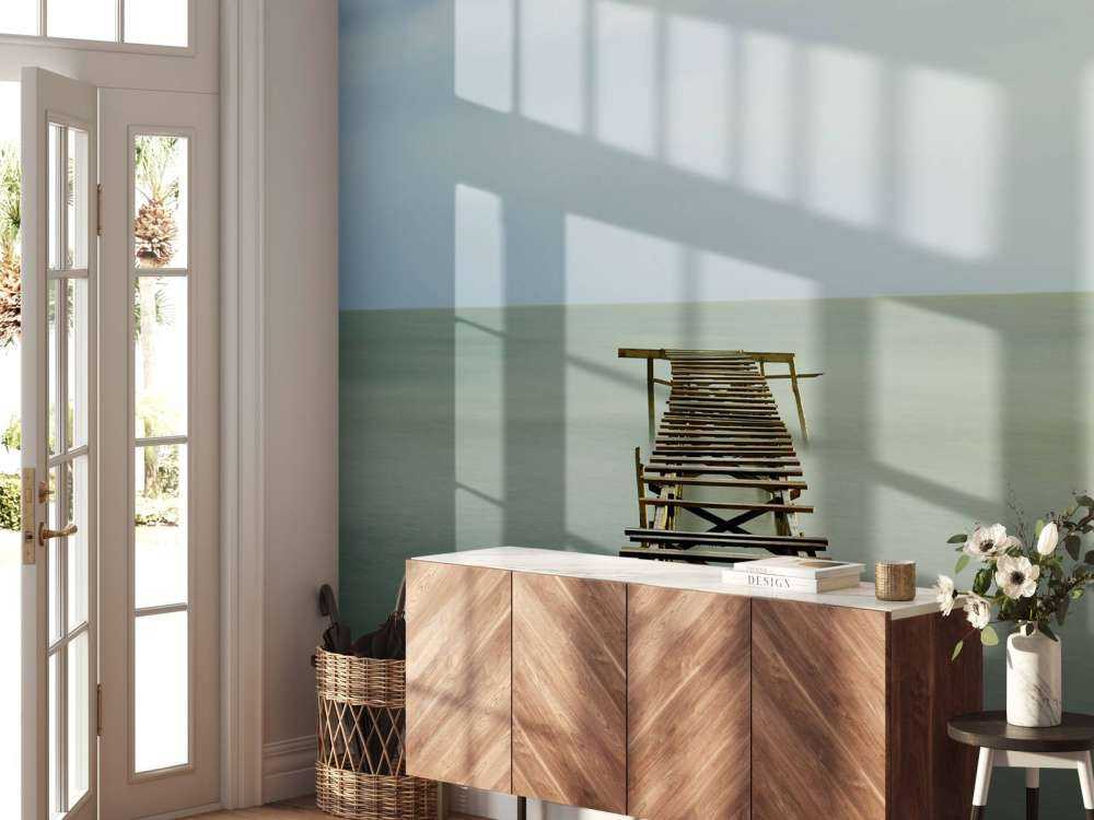 Vecchia impalcatura di legno