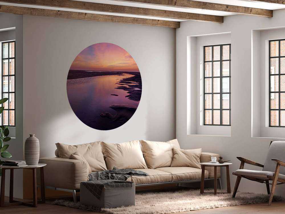 Tramonto con aria viola