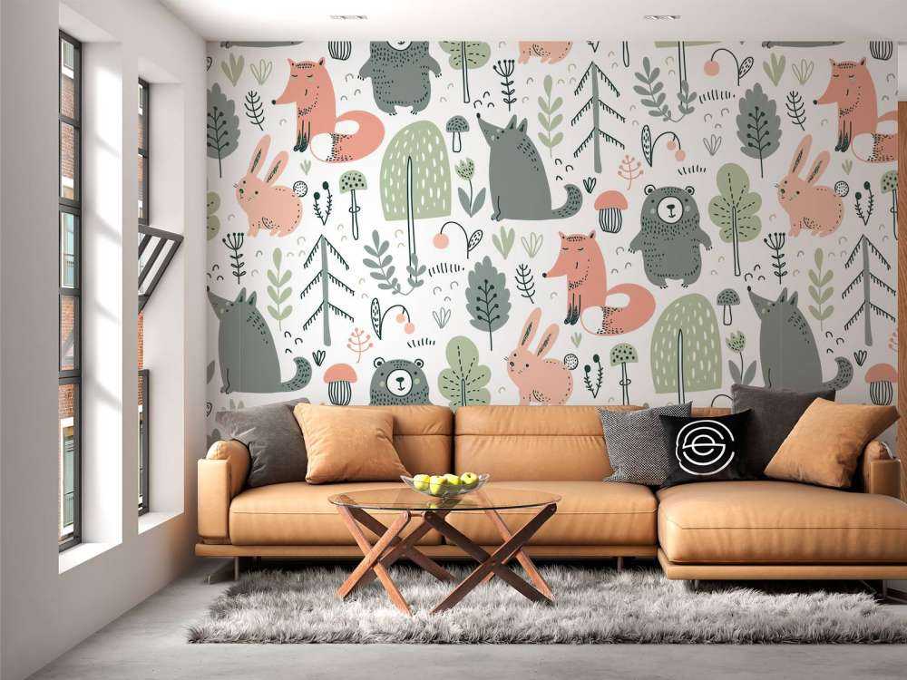 Animali della foresta colorati