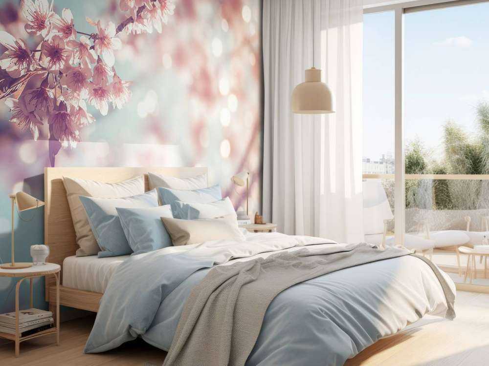 Ramo di fiori in fiore da vicino