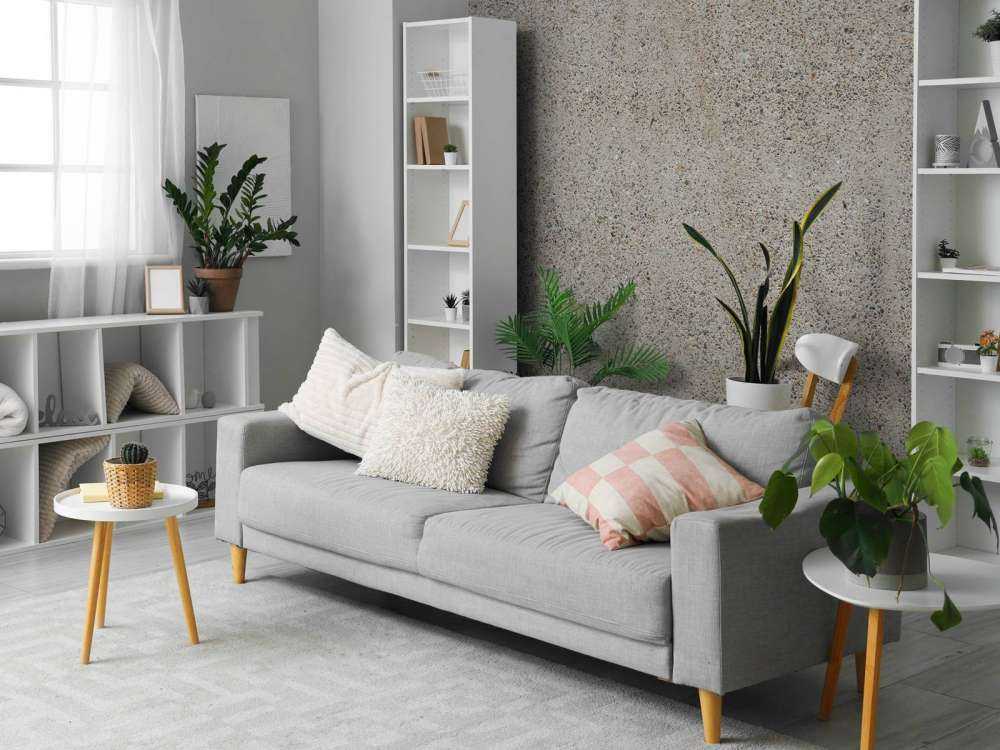 Calcestruzzo con pietre grezze