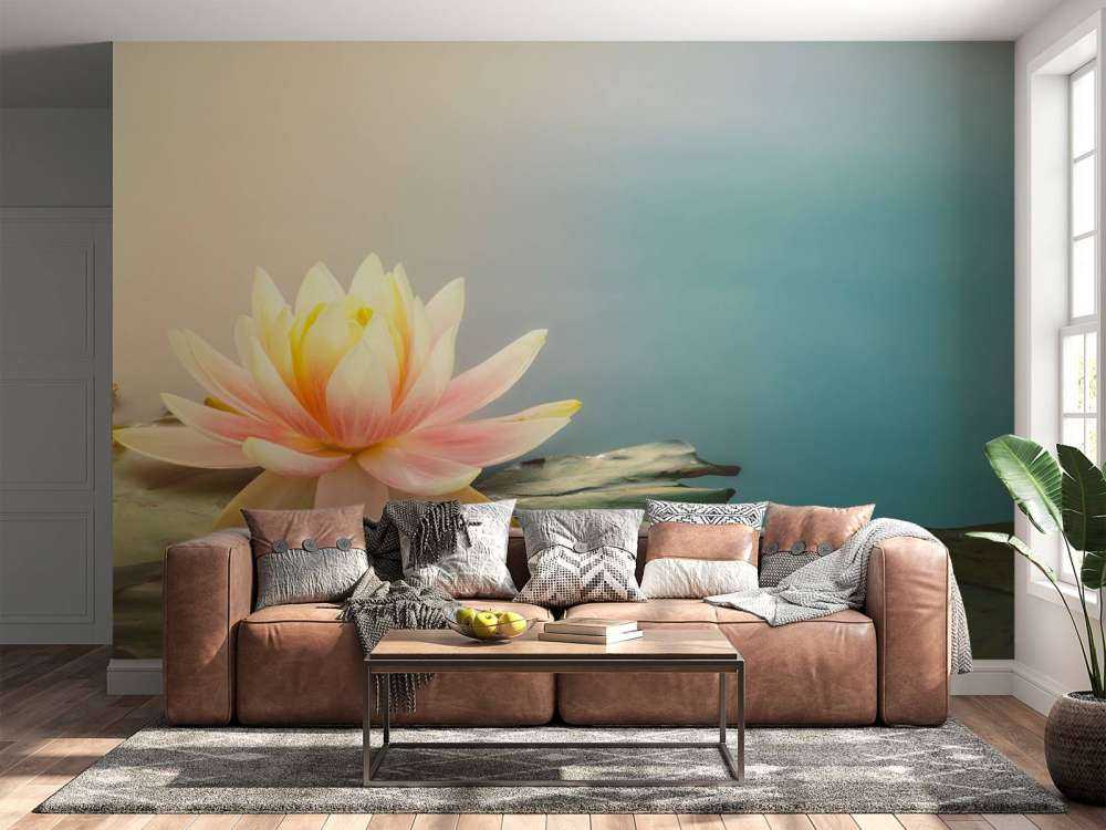 Stagno con fiori di loto