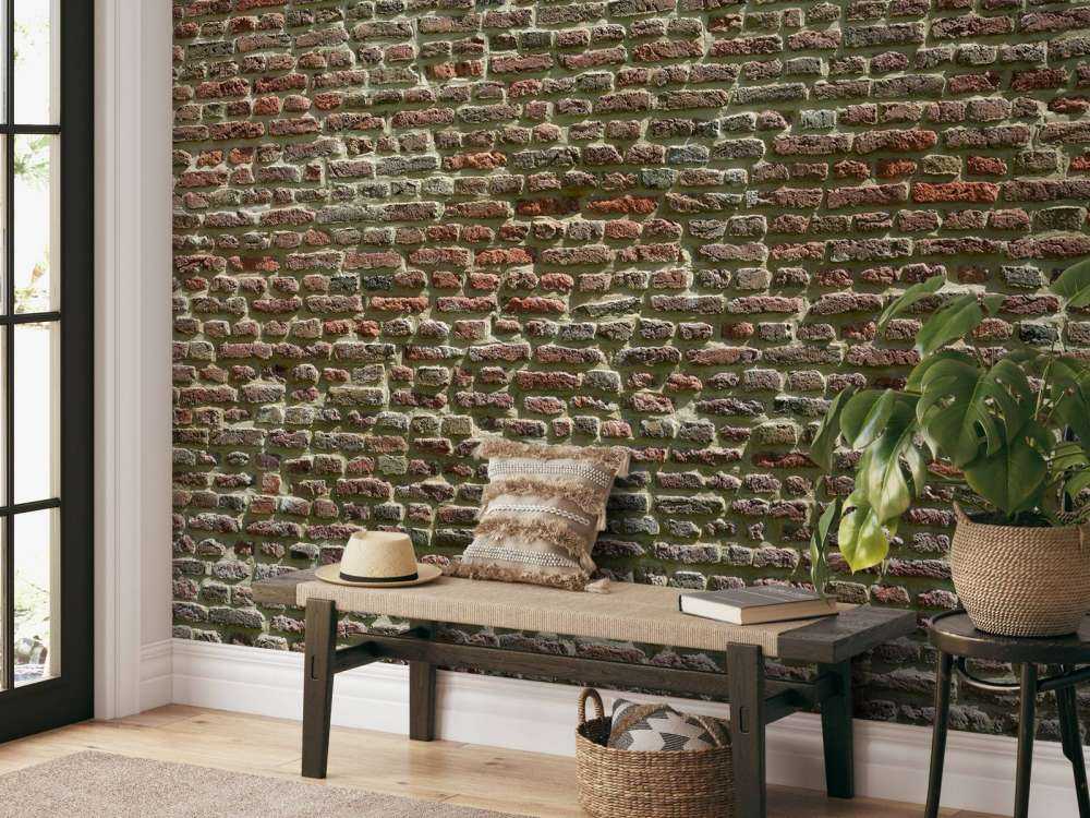 Muro di mattoni vecchi