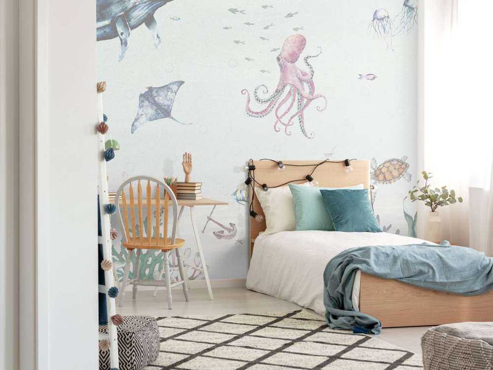 Onderwaterwereld van waterverf