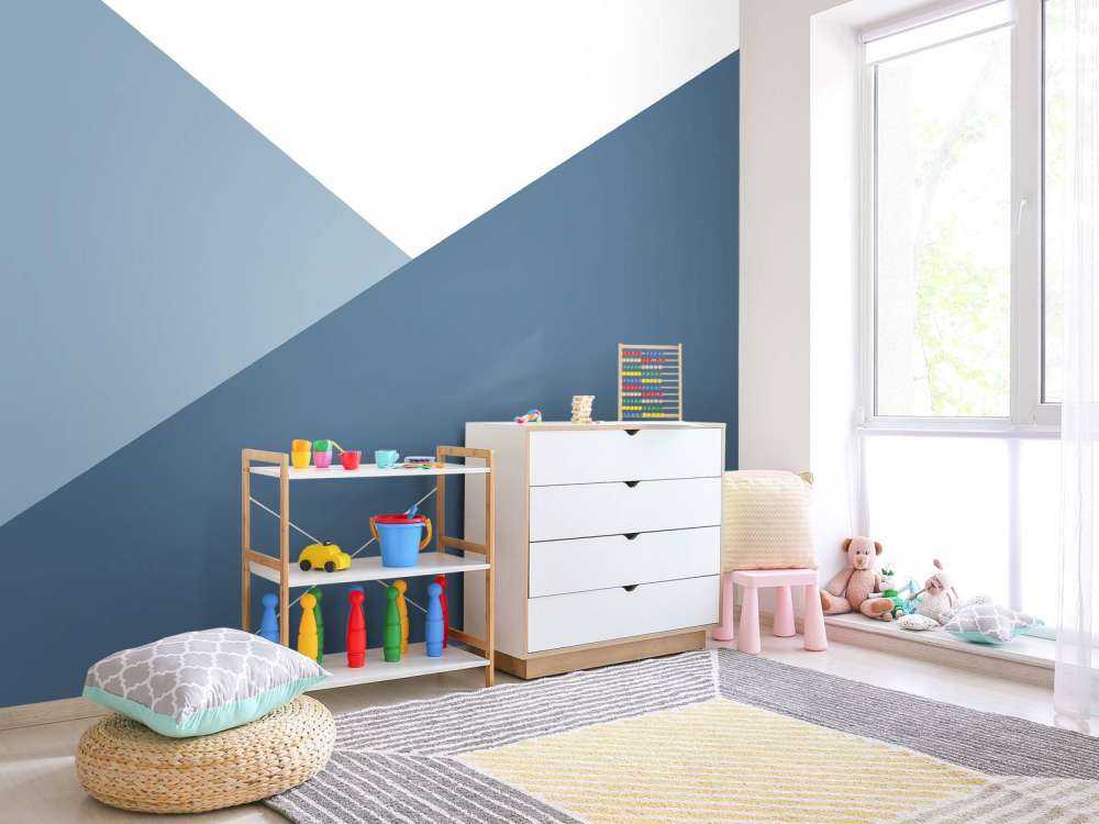 Triangoli nei toni del blu