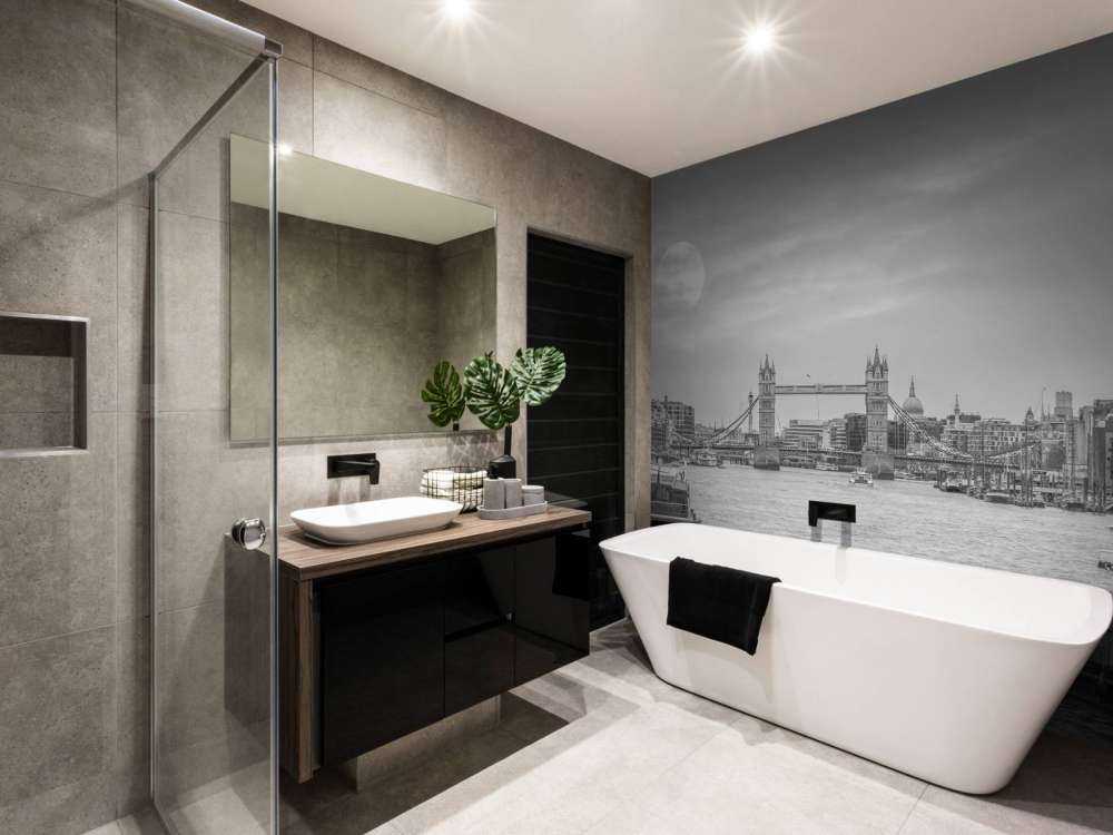 Paesaggio urbano di Londra in bianco e nero