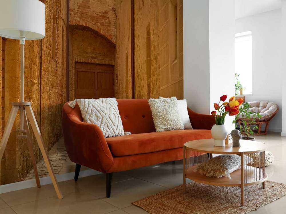 Strada italiana con lanterna