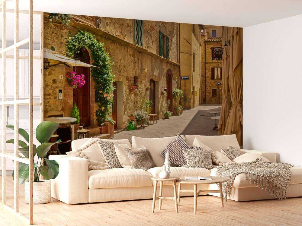 Terrazze nella vecchia strada