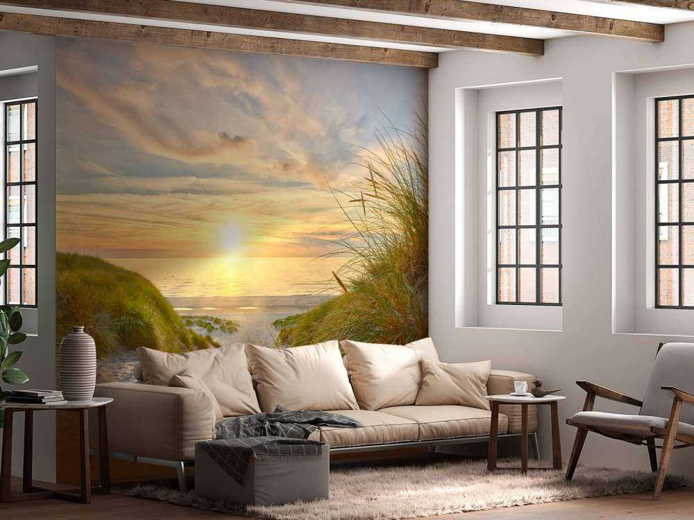 Tramonto sulla spiaggia delle dune