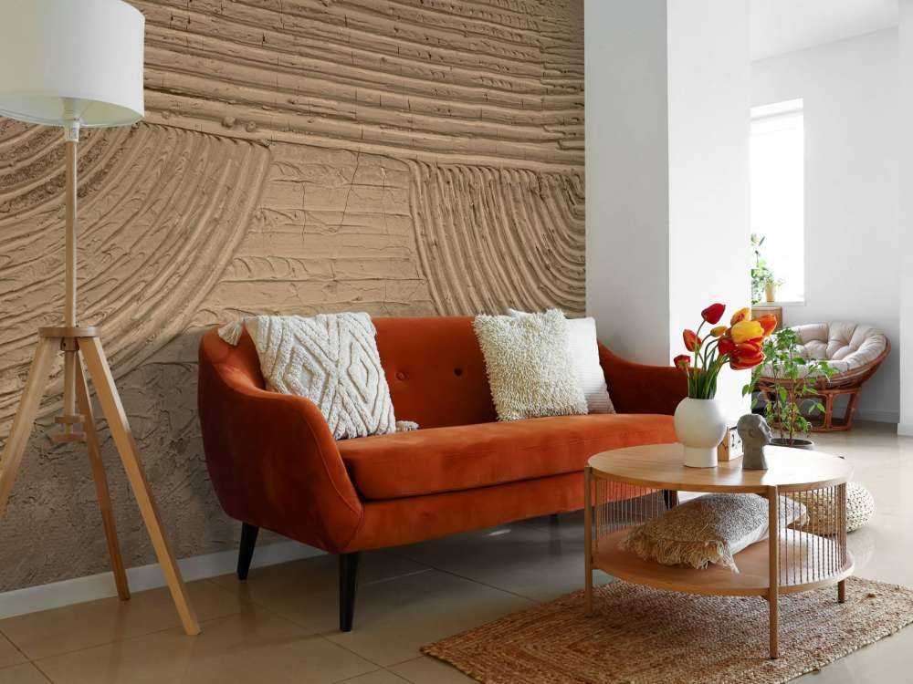 Linee e strutture in marrone dorato