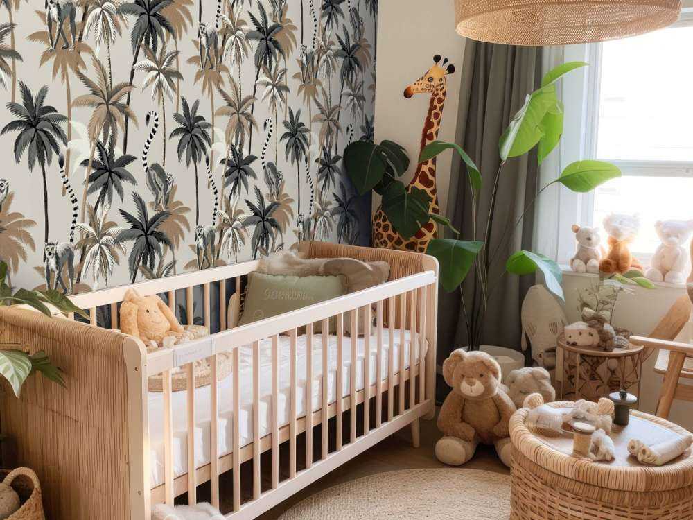 Lemuri dalla coda ad anelli sugli alberi