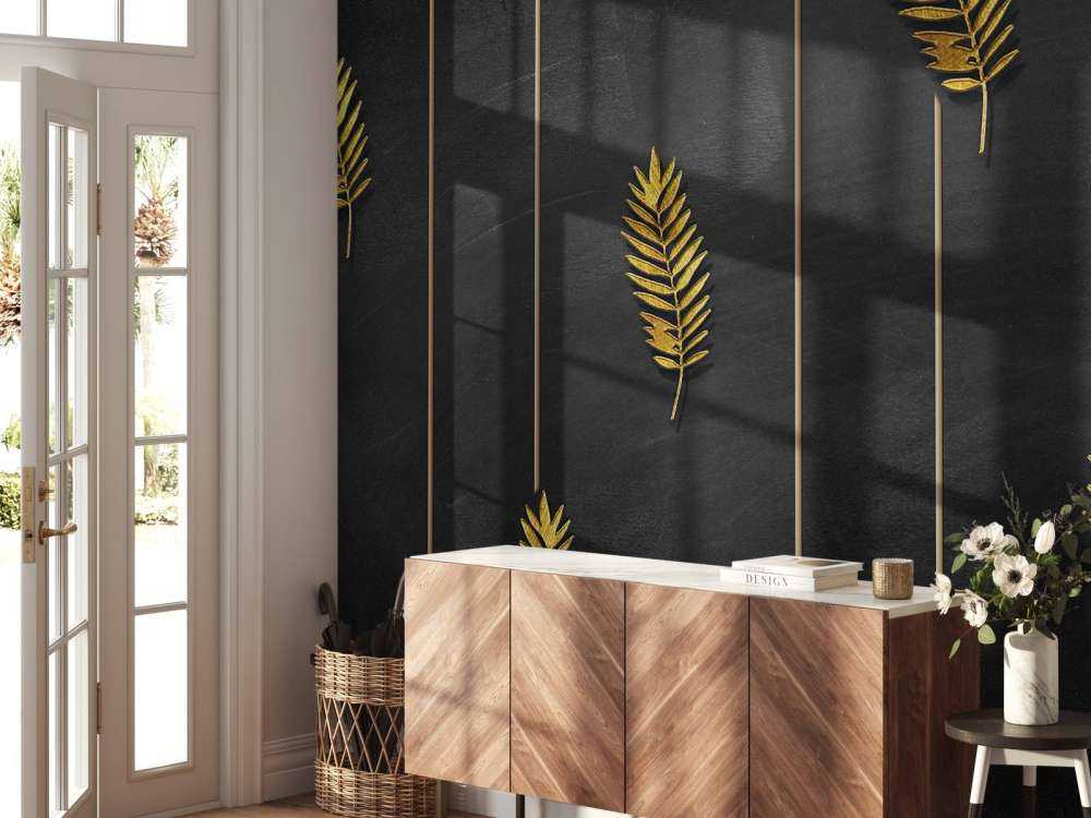 Foglie tropicali dorate