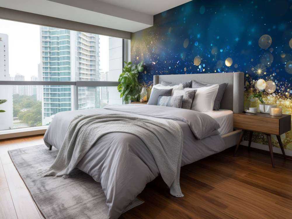 Stella nella notte scintillante