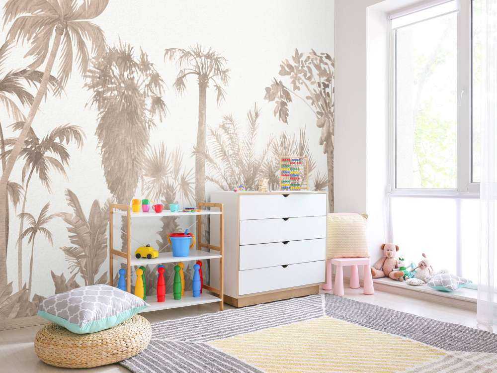 Tema della giungla in taupe