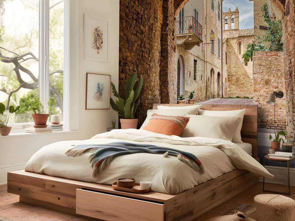 Piccola strada con arco