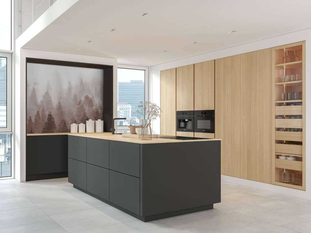 Foresta realizzata con acquerello