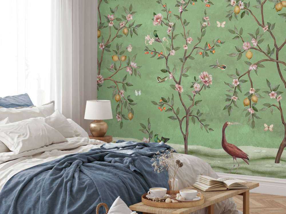 Lemon Tree Chinoiserie - Green