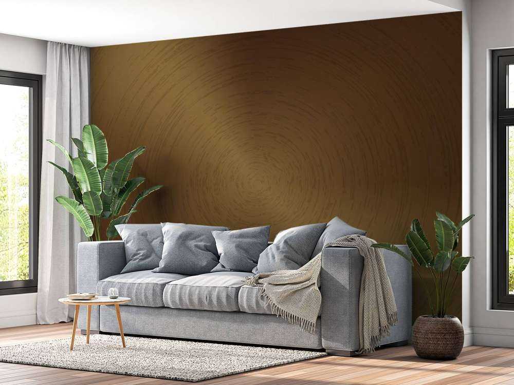 Sfondo circolare in bronzo