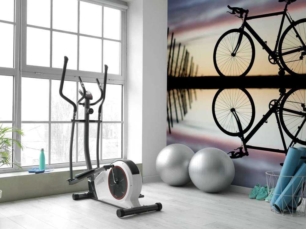 Bicicletta da corsa al tramonto