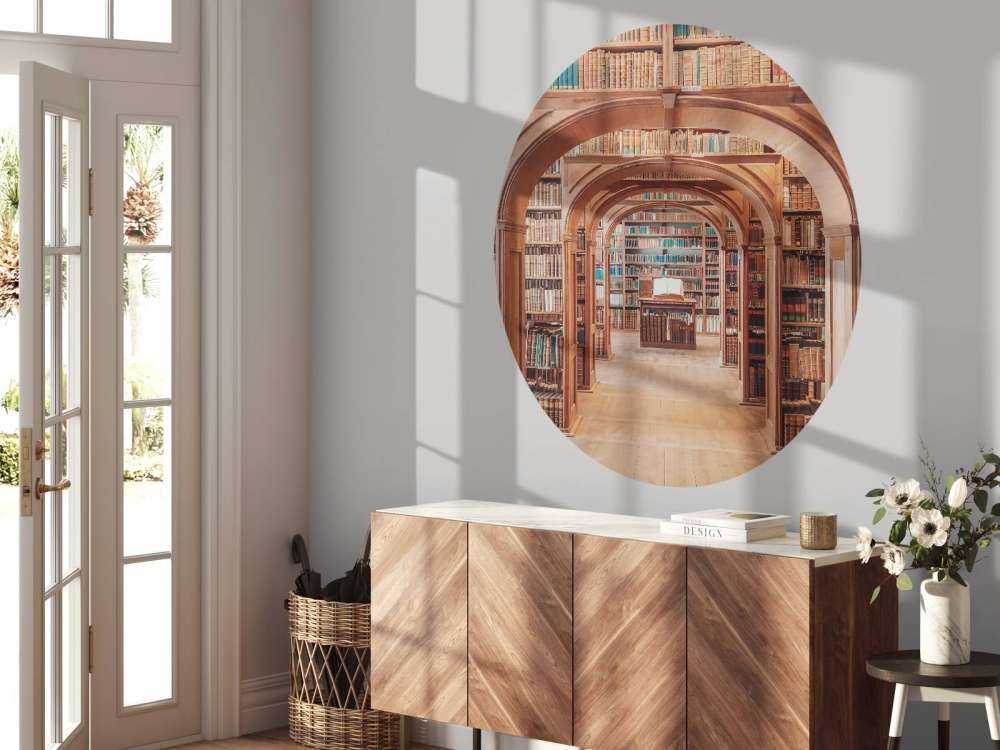 Galleria di libri in legno