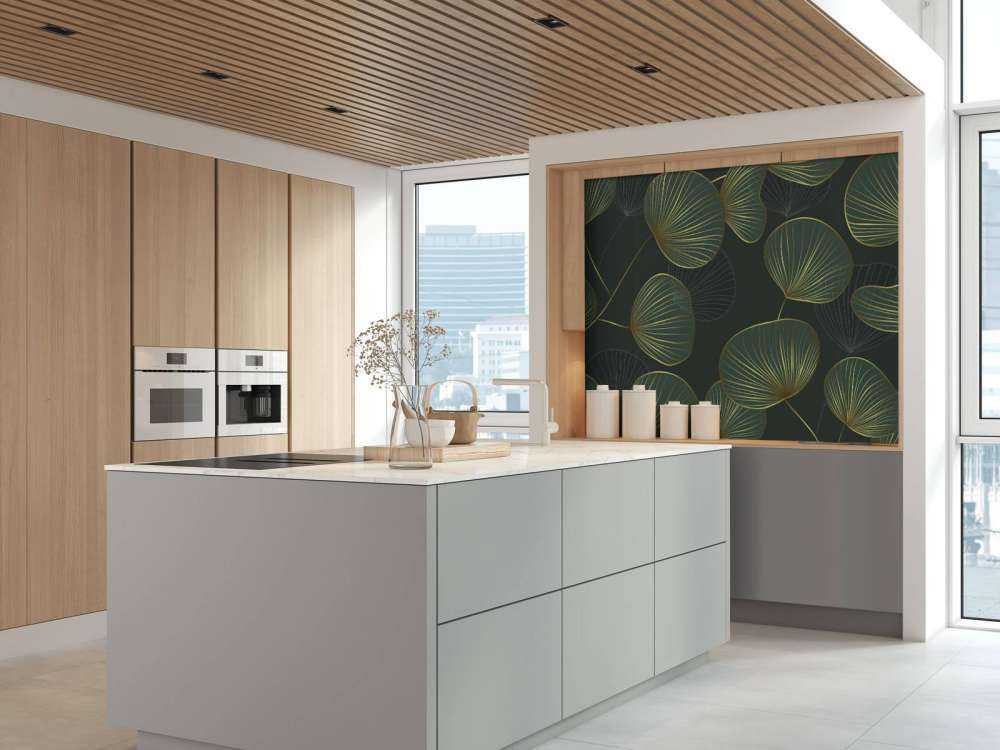 Foglie decorative con oro