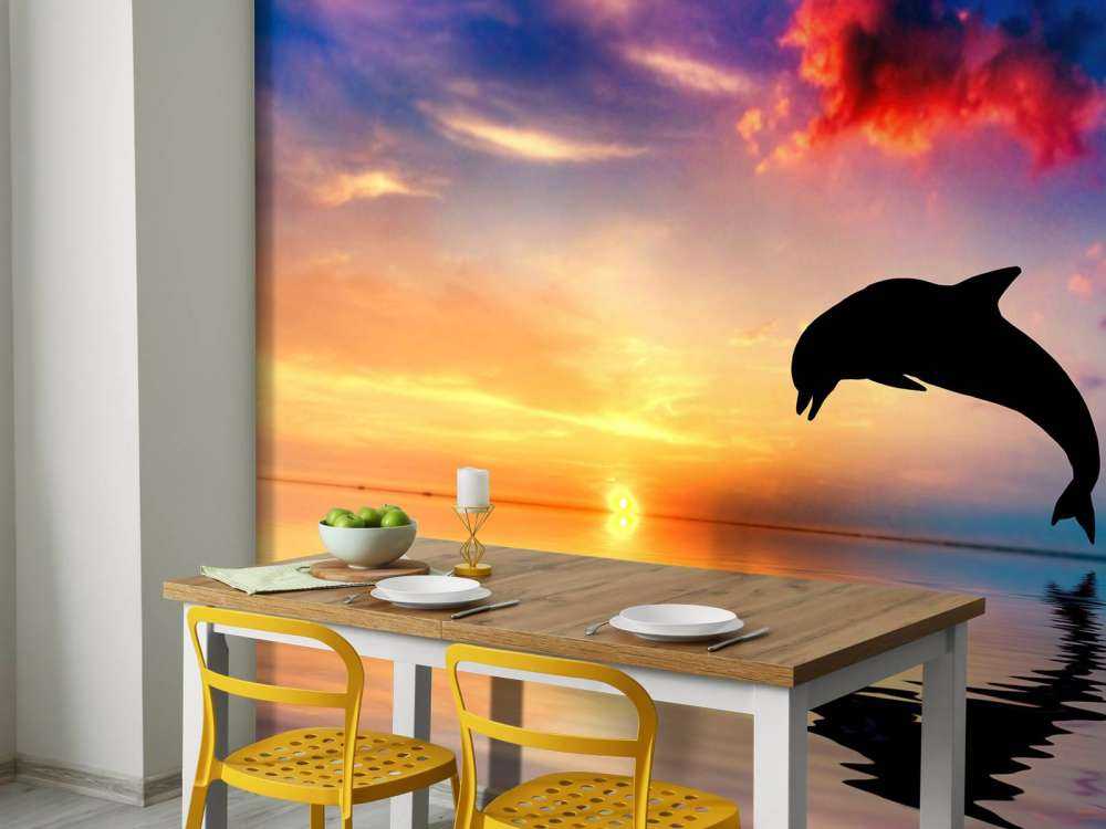 Silhouette di delfino