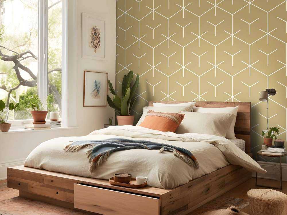 Esagoni geometrici, oro