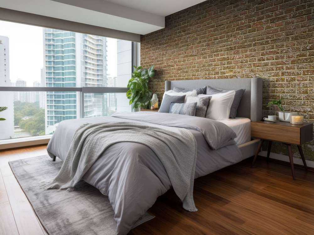 Muro di pietra con giunti stretti