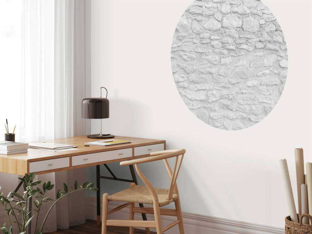 Muro leggero con mattoni grezzi