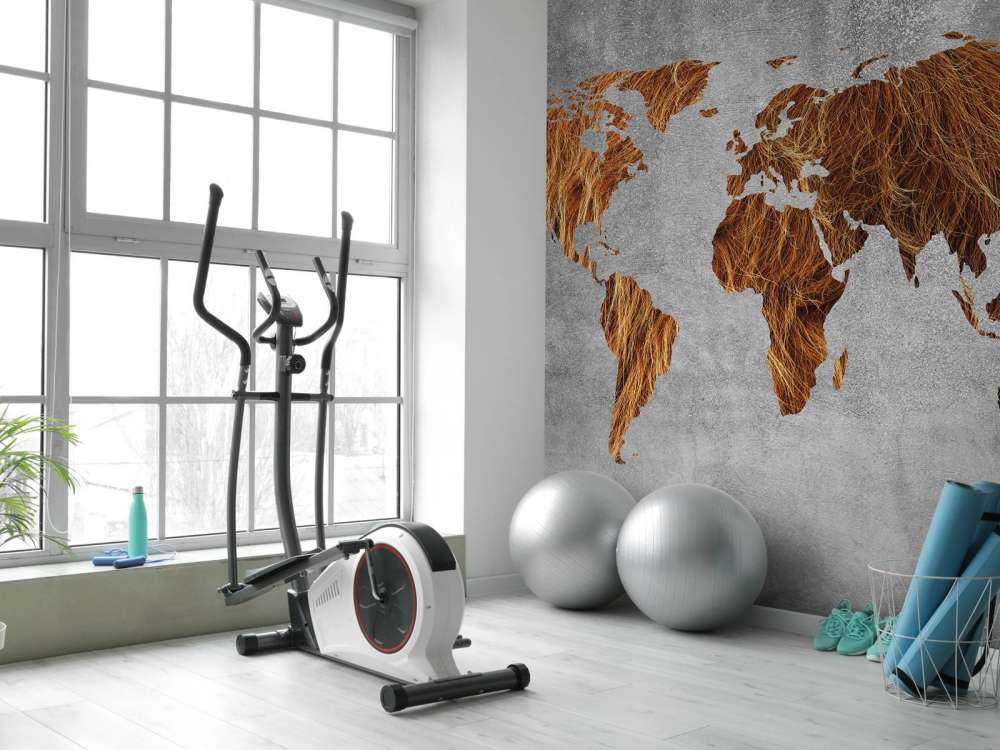 Mappa del mondo con texture