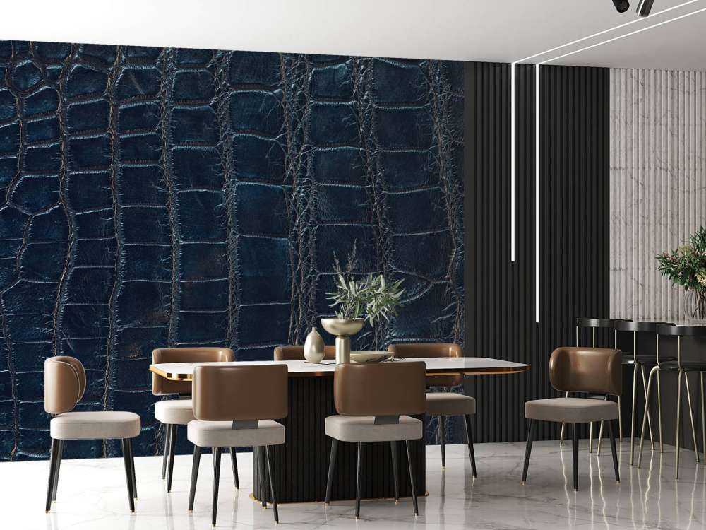 Pelle lucida di coccodrillo