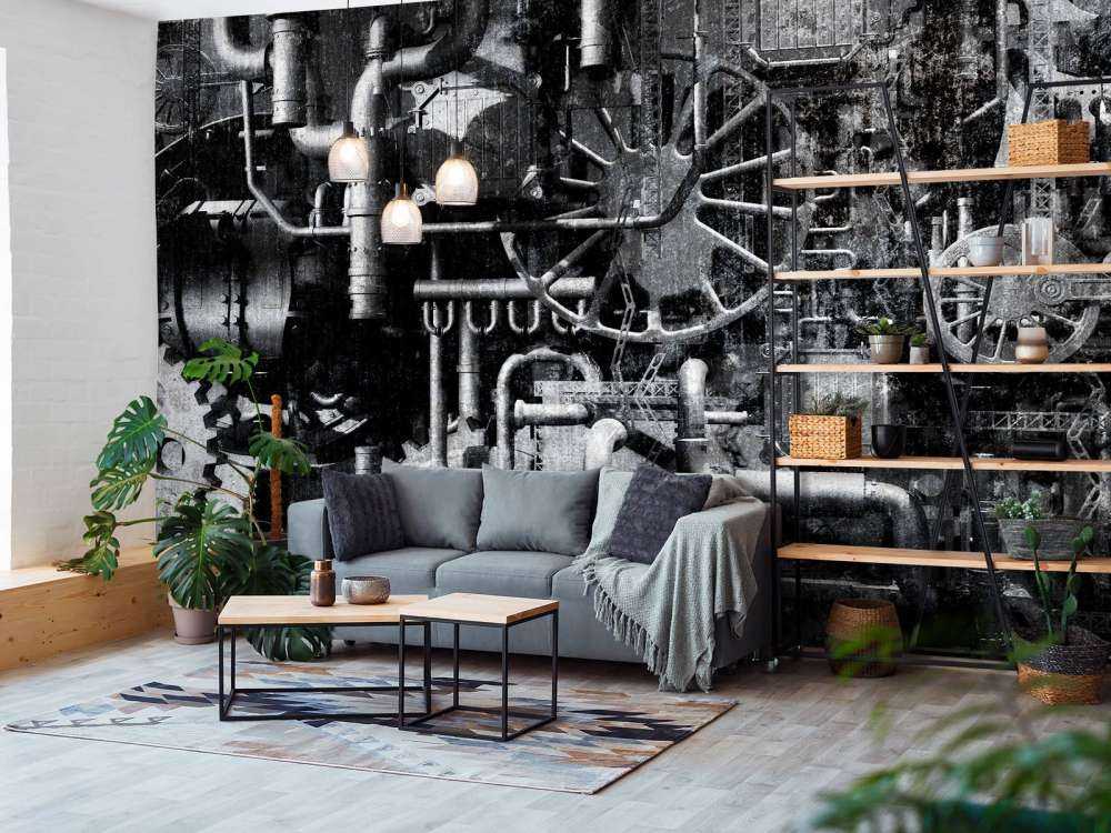 Vecchia sala macchine di un treno