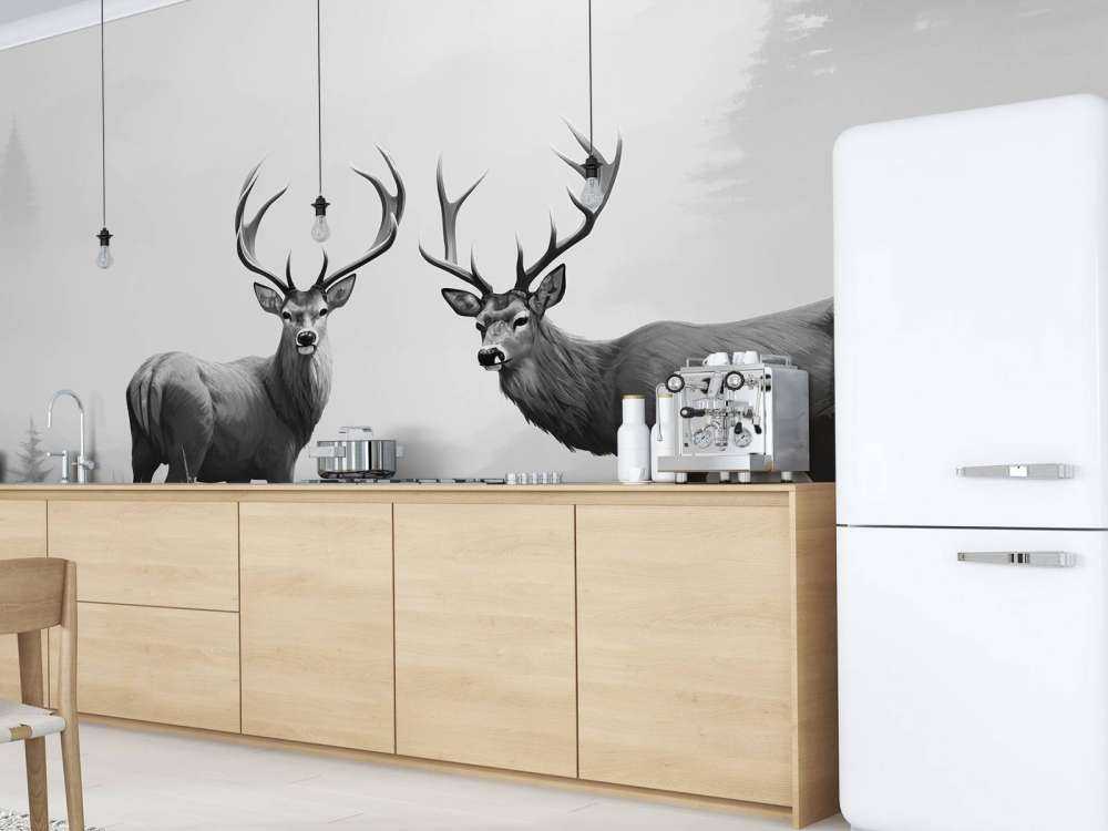 Simmetria del Cervo nella Foresta Nebbiosa