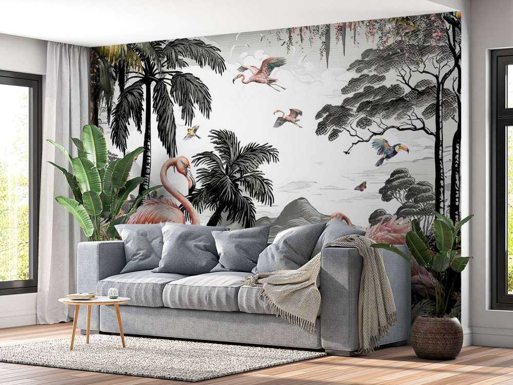 Splendore di Uccelli Esotici nella Giungla