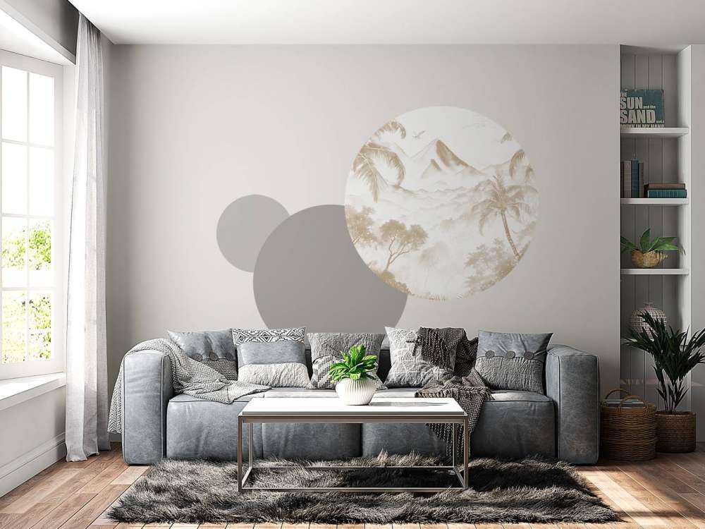 Alba sull'Isola Vulcanica, taupe