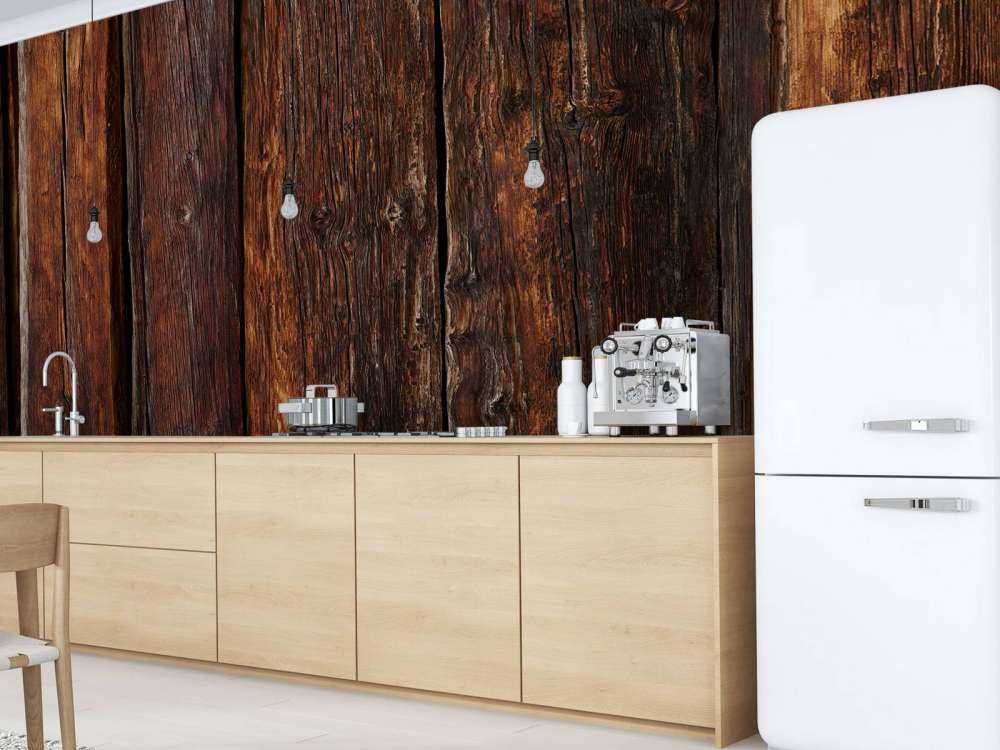 Legno verticale bruciato