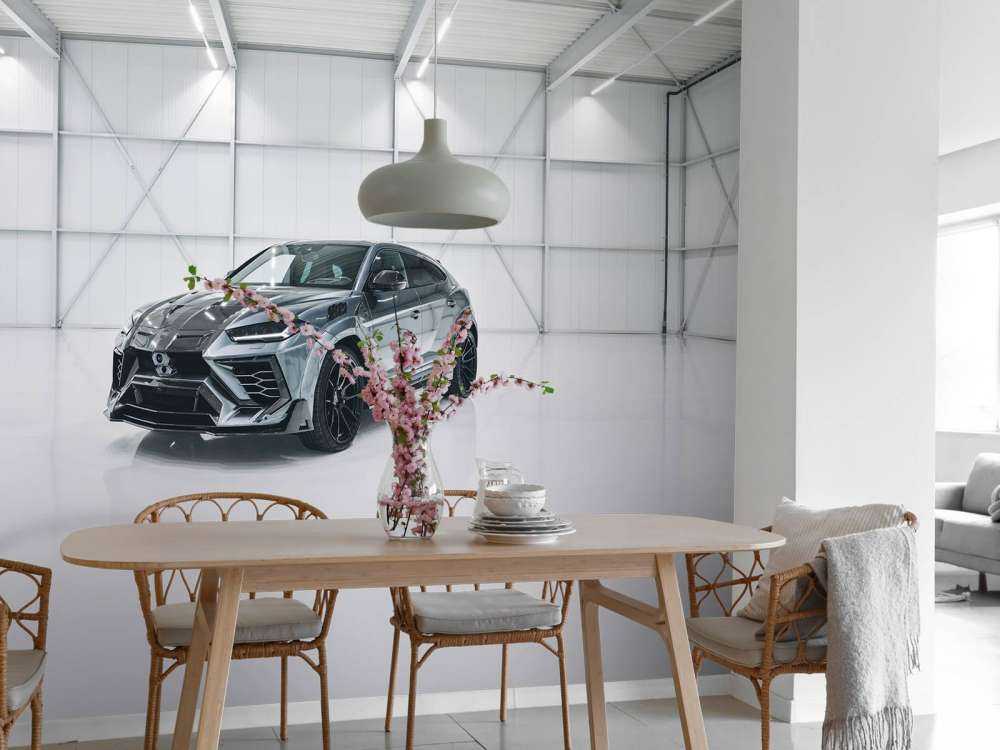 Lamborghini in sala bianca