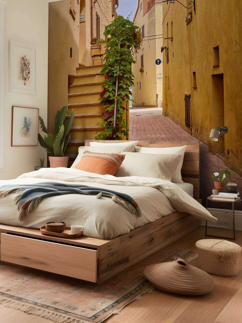 Le scale di una strada italiana