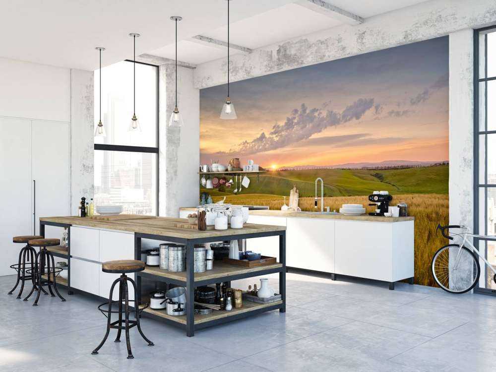 Tramonto in un paesaggio italiano