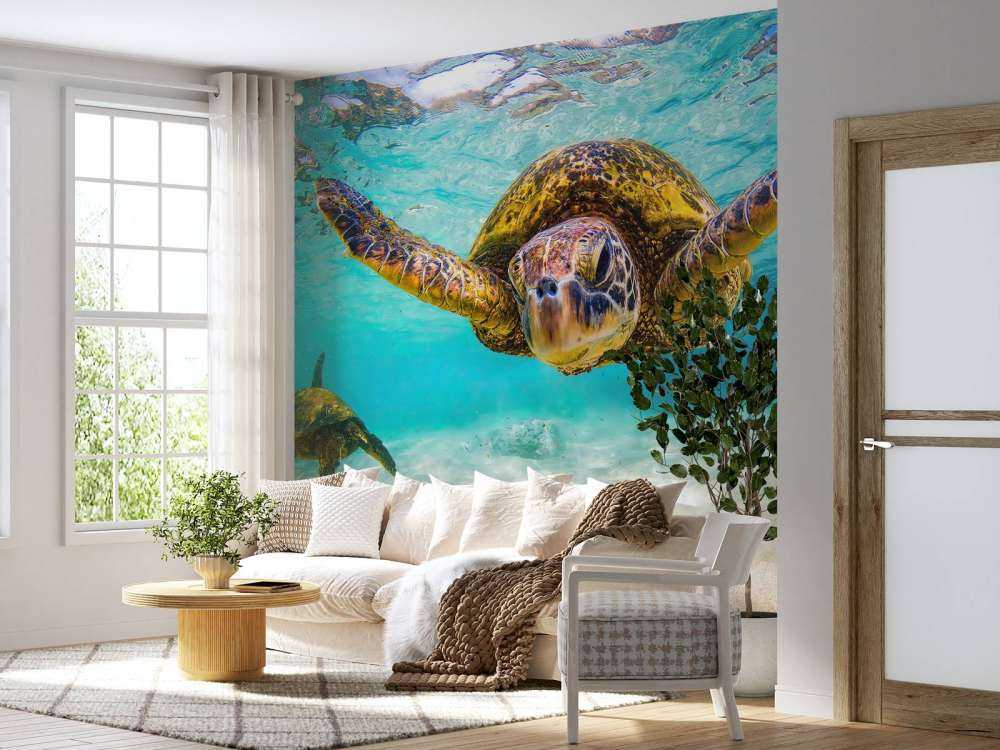 Tartaruga marina nell'oceano