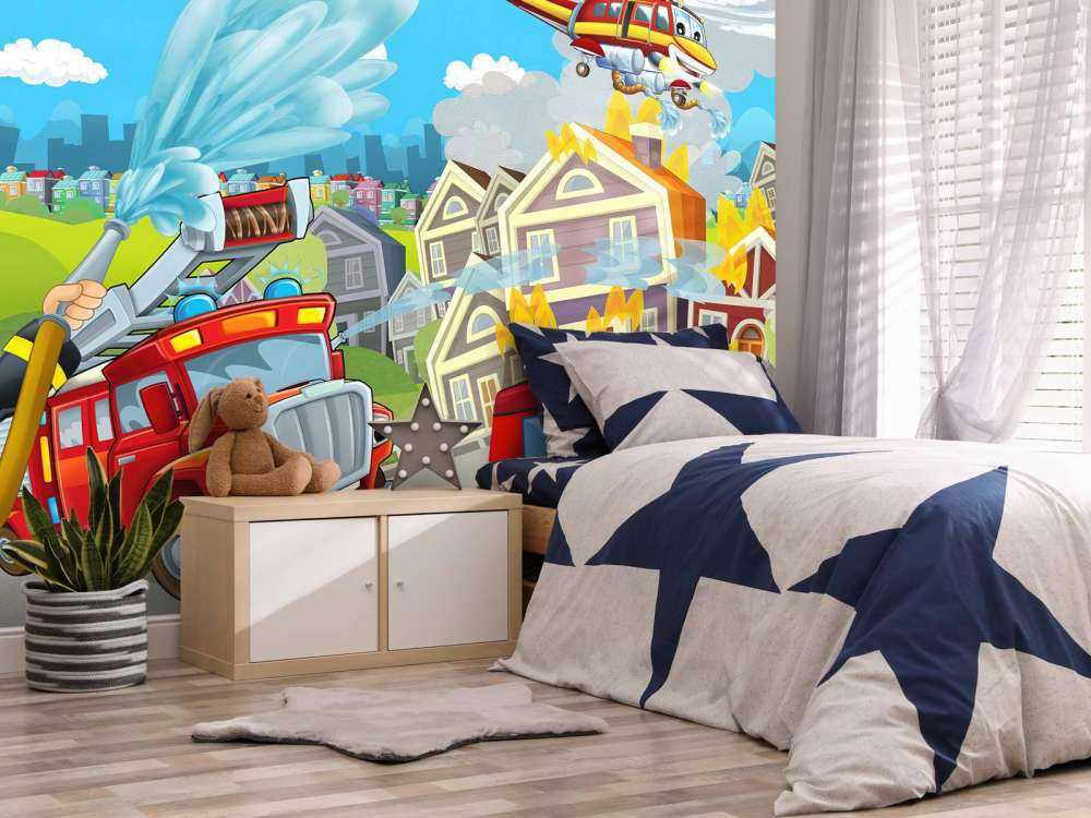Camera dei bambini vigili del fuoco