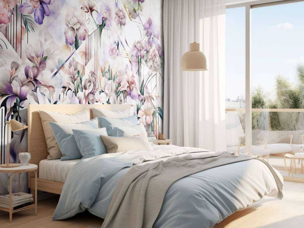 Enormi Iris Acquerellati Rosa