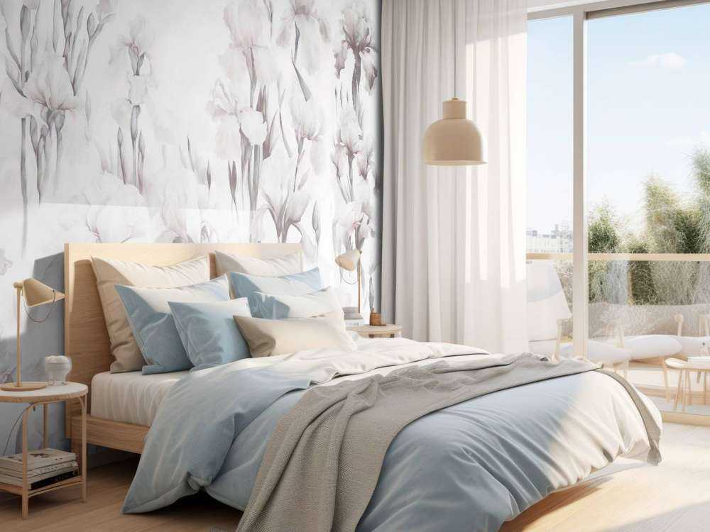 Iris danzano grigio morbido senza soluzione di continuità