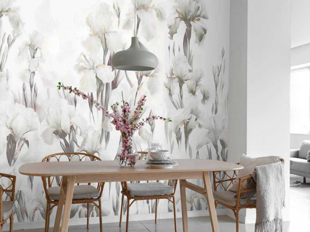 Iris danzano beige senza soluzione di continuità