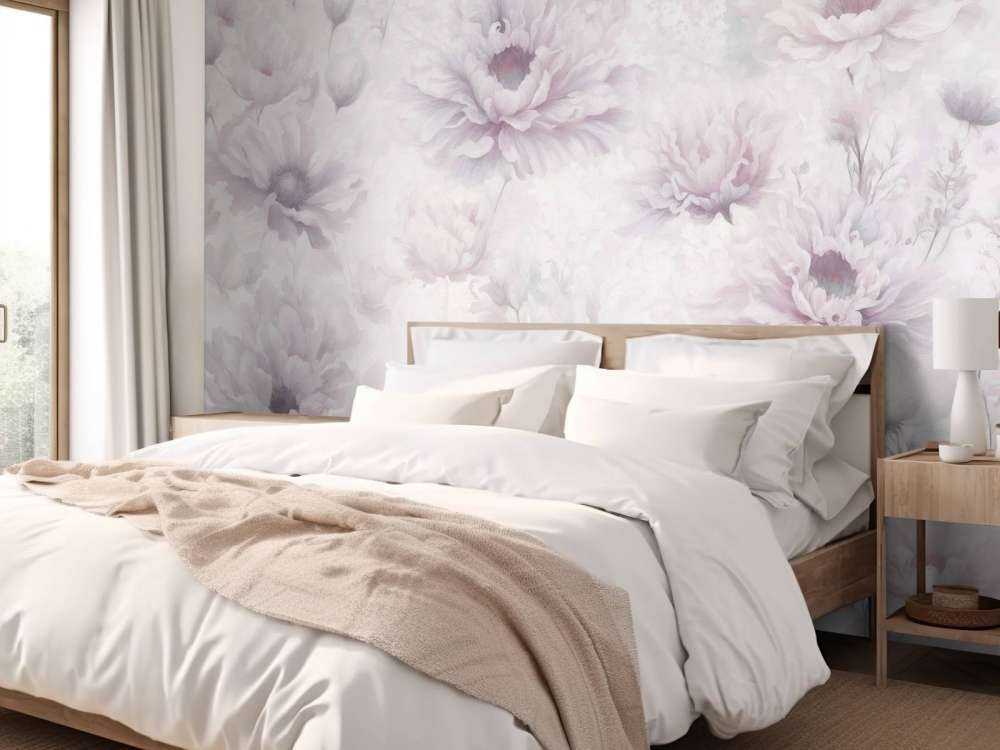 Carta da parati romantica rosa