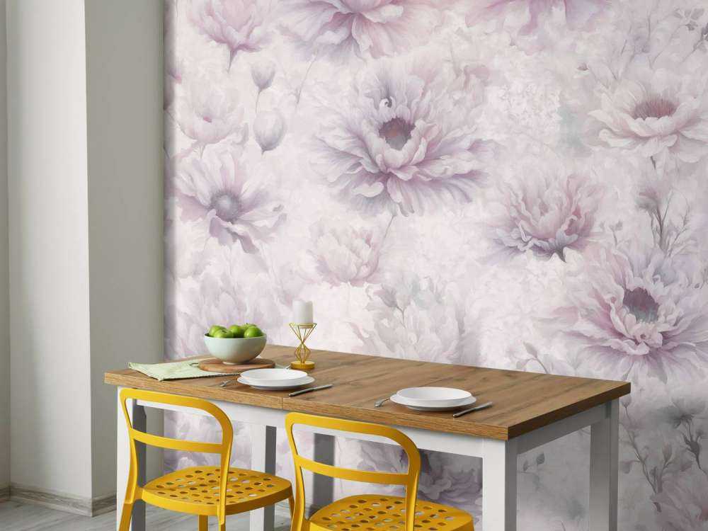 Carta da parati romantica rosa